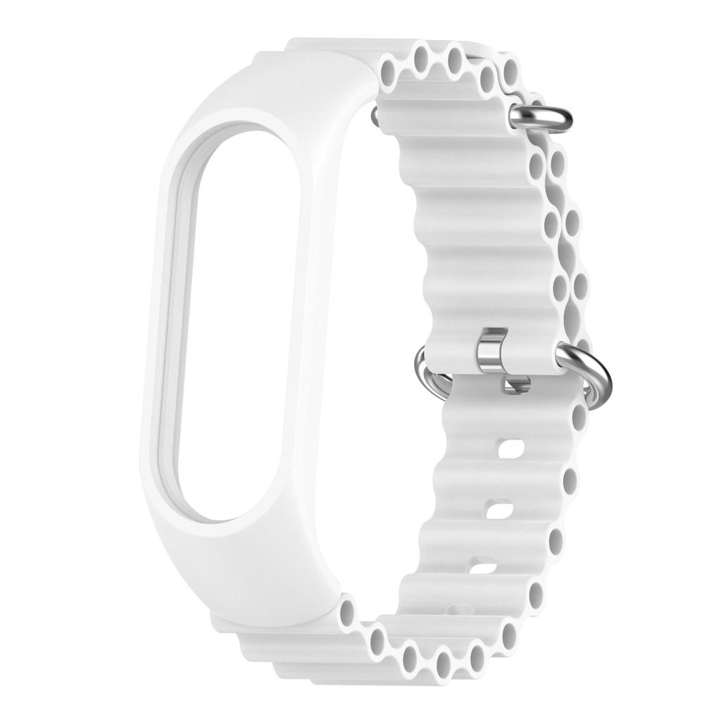 Силиконовый ремешок для часов для Xiaomi Mi BAND 9 8 7 6 5 4 3, аксессуары для часов с двойной застежкой для Mi Band 3 4 NFC