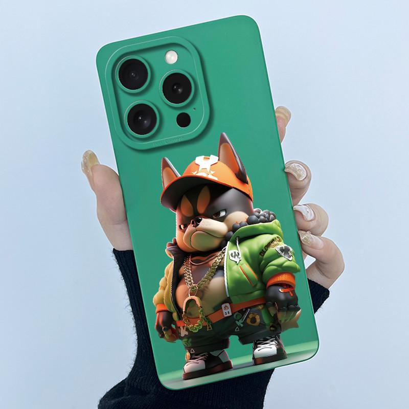 Cute Cartoon Cat Matte Shockproof Soft Silicone Phone Case For iPhone 16 Pro Max iPhone16 Plus 16Pro 16ProMax Bumper Cases Cover