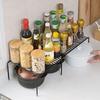 Расширяемый органайзер для полки для кухонной столешницы, металлический органайзер для шкафа, кладовая, экономия места, нескользящий, нержавеющий