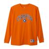 Футболка баскетбольная CAGERS с длинным рукавом и круглым вырезом DRYSAVER с резиновым принтом, оранжевая [Champion], футболка C3-AB451 для мужчин
