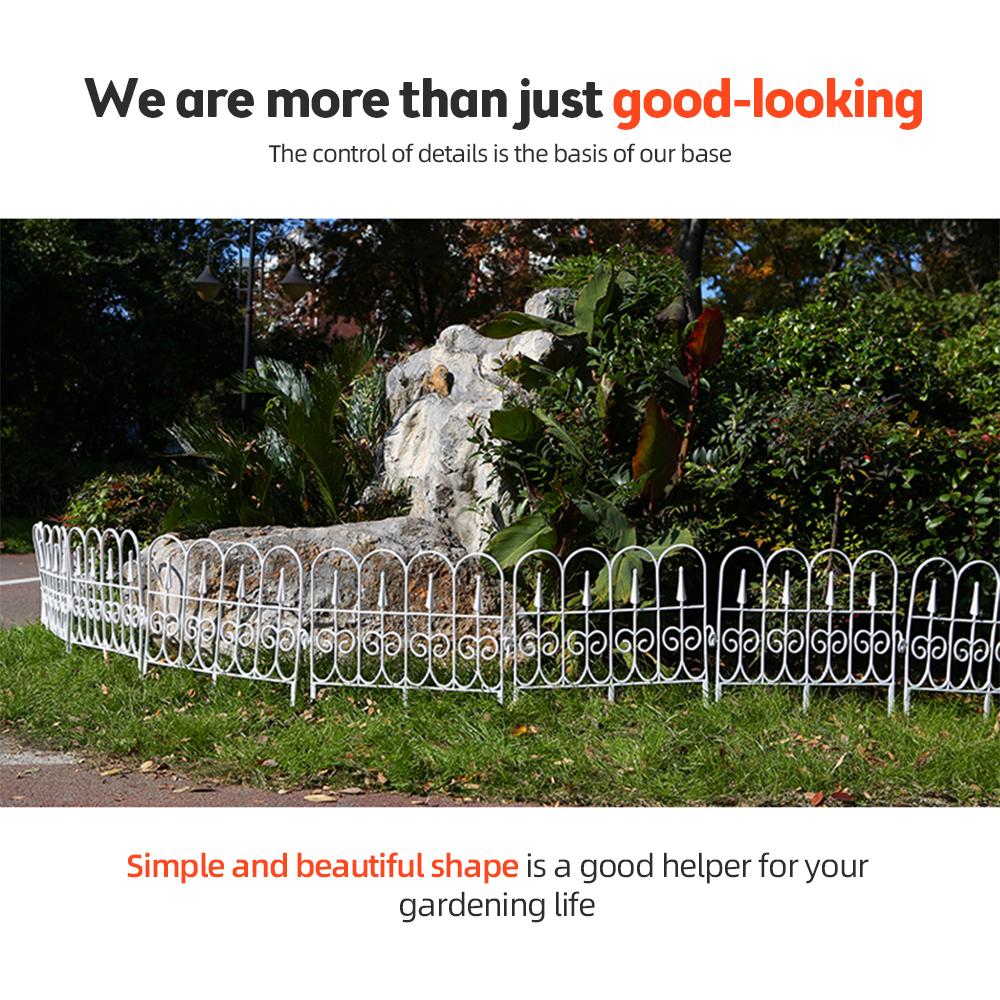 Декоративная вставка для садового забора, 6 шт., нержавеющий пластиковый садовый забор, окантовка газона, клумбы