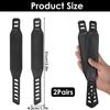 2Pairs Adjustable Fitness Bike Pedals Detachable Toe Pedal Straps Belts  Home or Gym