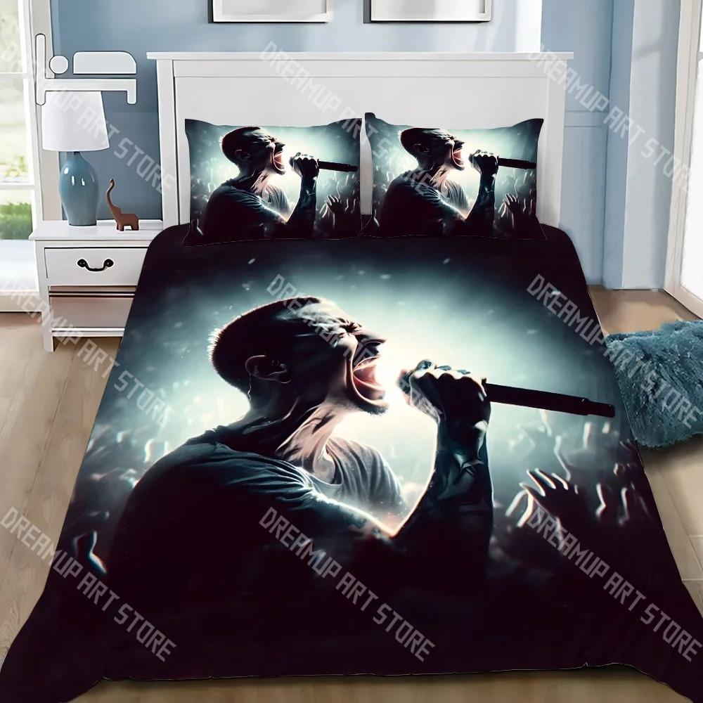3D Print Linkin Park Rock Music Bedding Set Twin Queen King Full Size Duvet Cover Pillowcase Bed boys girls Adult Home Textiles