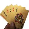 Набор пластиковых игральных карт для покера, 55 шт., золотой, игральные карты с золотым тиснением для фокусов и развлечений, прочные водонепроницаемые карты для казино