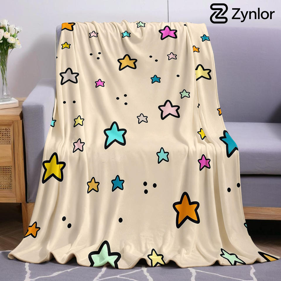 Starry Sprinkle Ultra Soft Sherpa Fleece Blanket Fluffy Warm Halloween Cozy Throw for Sofa Couch Bedroom Gift All season