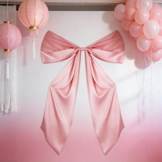 Галстук-бабочка Гладкий сатин Большой бант Декор Праздничное украшение Вечеринка Гостиная Спальня Сад