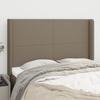 VidaXL Headboard with Ears Taupe 147x16x118-128 Cm Fabric3119302