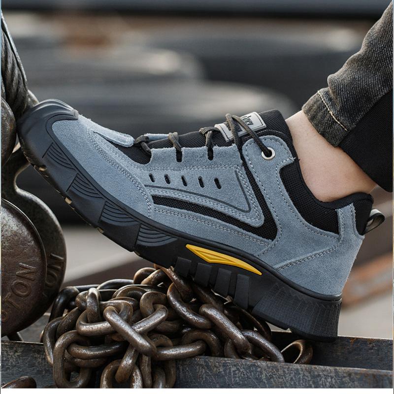 Обувь для страхования труда Мужская стальная защитная обувь Baotou, противоударная и ударопрочная, для электросварщиков, защитная рабочая обувь от ожогов