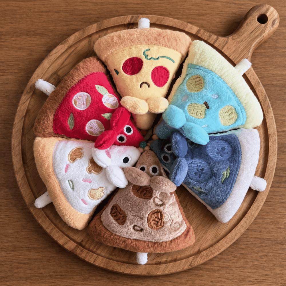 6pcs Keychain Combination Friendship Pizza Pendant Cartoon BFF Keyring Best Friend