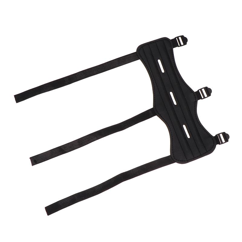 Leather Archery Equipment Arm Guard 3 Straps Protection Forearm Safe Adjustable Bow Arrow Hunting Shooting Training Accessories