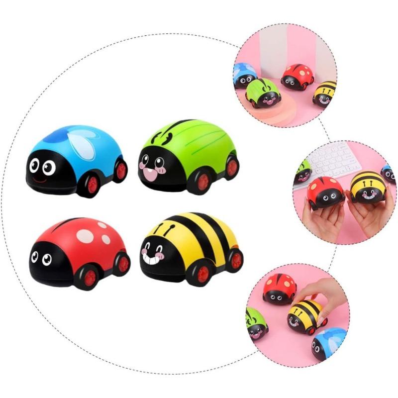Транспортное средство в форме божьей коровки для когнитивного развития, инерционная машинка, не требующая батареек, развлечение для взаимодействия родителей, для игры и декора