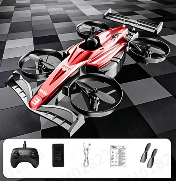 2-in-1 Land and Stunt Drone, Drift Quadcopter Remote Control Aircraft