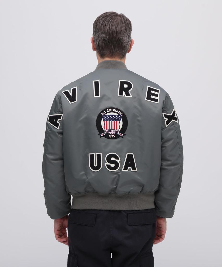 50-летний юбилей SIGNATURE БОЛЬШОЙ ЛОГОТИП Signature Большой Логотип M 401 Шалфей [Avirex] MA-1 MA-1 Мужской 783-5952019