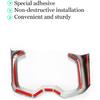 for Toyota RAV4 ABS Carbon Fiber Center Console Cup Holder Frame Trim Panel Cover Decoration for Toyota RAV4 2019 2020 2021 2022 Interior