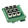 9-портовый адаптер Ethernet RJ45 8P8C на клеммную колодку с вертикальным дизайном для экономии места