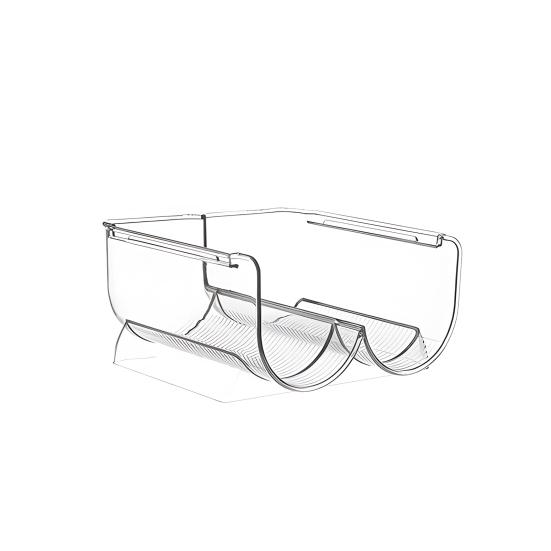 Органайзер для бутылок с водой для кладовой, штабелируемый держатель для стаканов для кухонных шкафов, прозрачный