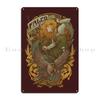 Falco Archery Allegory Metal Signs Designer Club Bar Club Garage Painting Tin Sign Poster