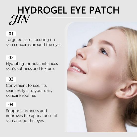 Eye Patch for Firming Skin 60 Pcs Collagen Patches, Peptide Mask Puffiness Dark Circles, Hyaluronic Acid Patches Hydrating Gel under Treatment