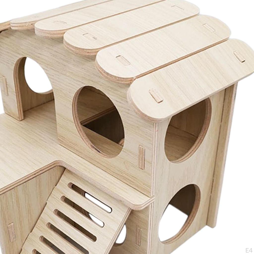 Hamster House and Hideout Cage Accessories Fun Cabin Gerbil for Small Pet