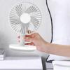 Компактный настольный вентилятор со светодиодной подсветкой и зарядкой через USB