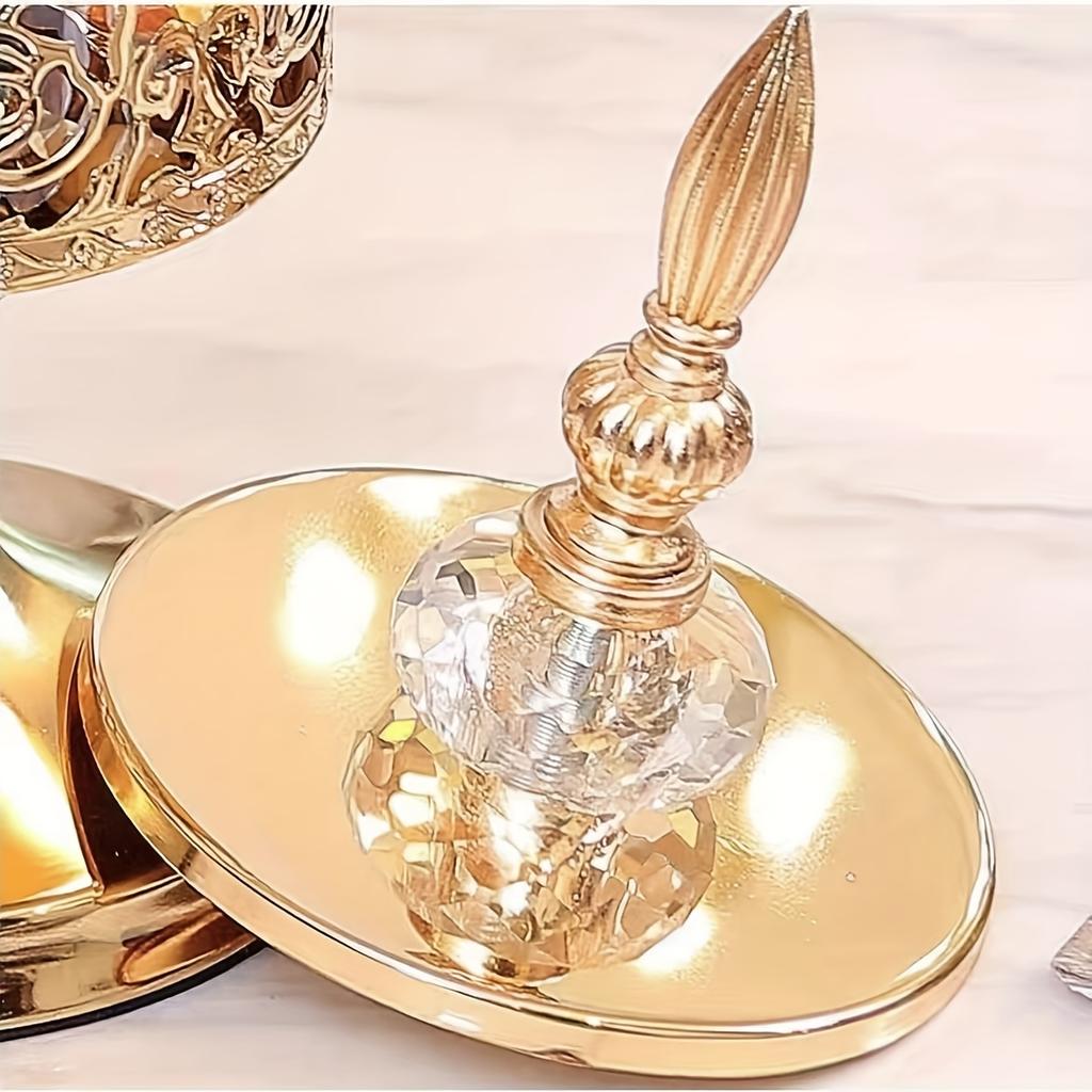 1 шт., винтажная банка для хранения в европейском стиле с крышкой-элегантная коробка конфет для гостиной, журнального столика и украшения рабочего стола