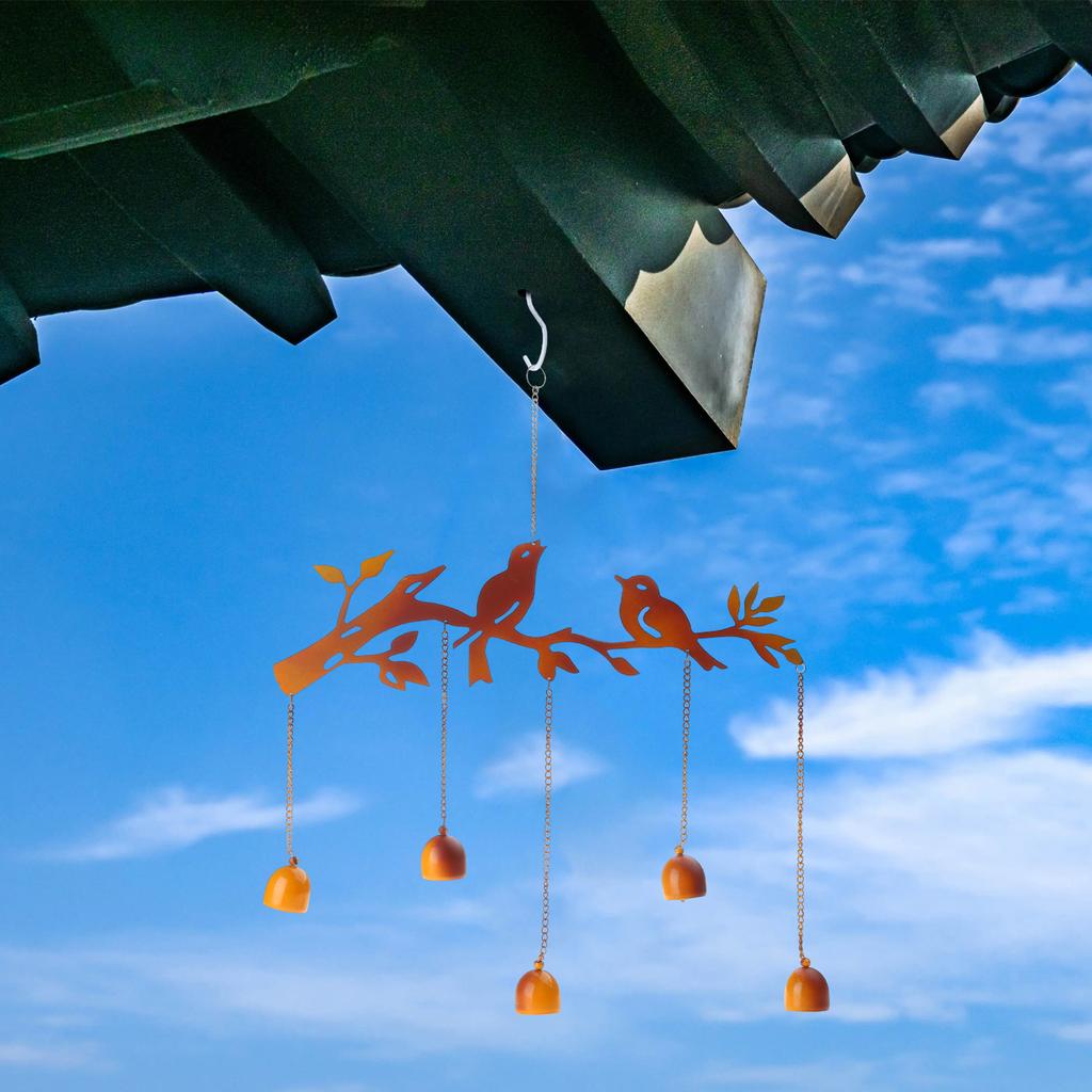 Ветряные колокольчики, водонепроницаемые, старинные, железные, птичьи, подвесные колокольчики для садового фестиваля, украшение, украшение, память