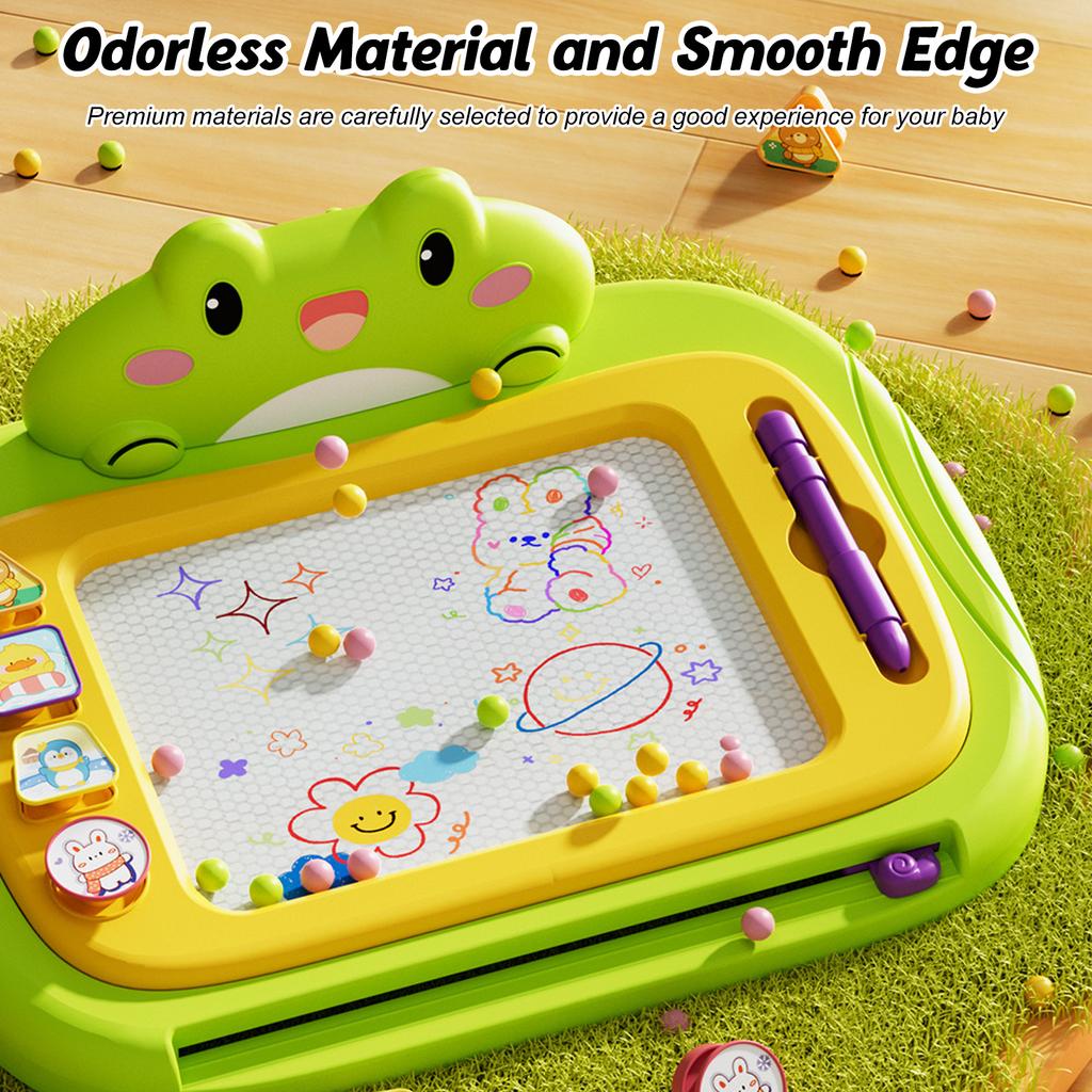 Магнитная доска для рисования, стираемая доска для эскизов, рисования, дудлов с 4 штампами, раннее обучение Эд