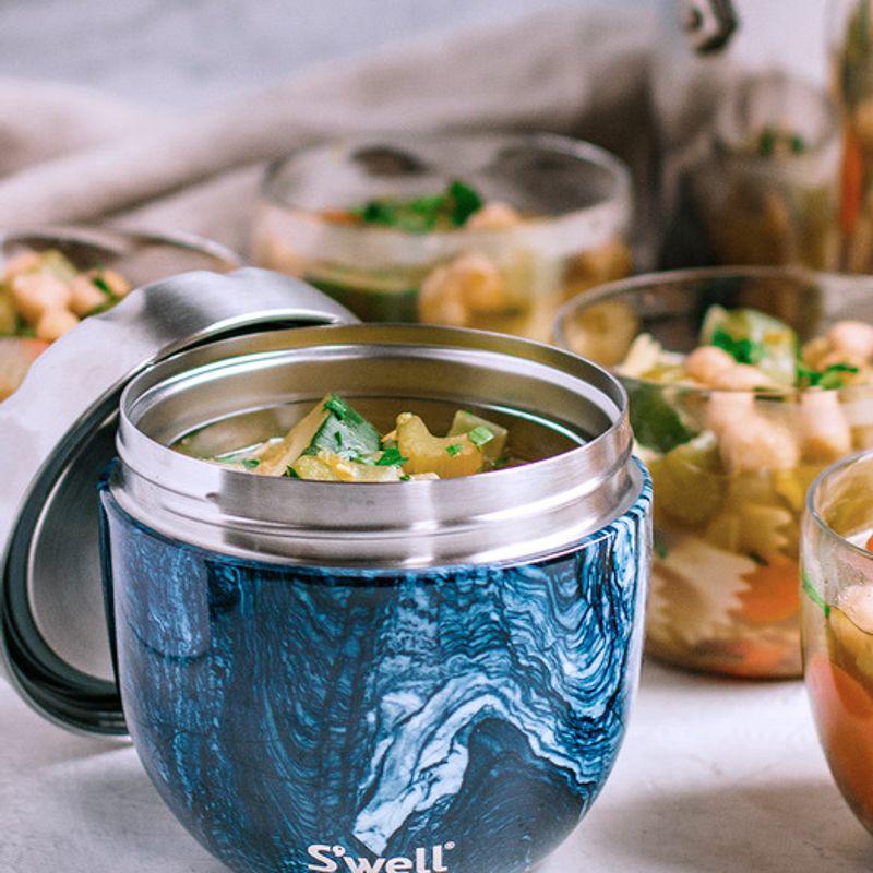 Swell It's Two-in-One Lunch Box 636ml Azure Light Marble