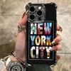 Нью-Йорк Город Мягкий Чехол Для Телефона Для iPhone 15 16 17 Air 14 Pro Max 16E Plus 13 12 Mini Покрытие Противоударный Fundas
