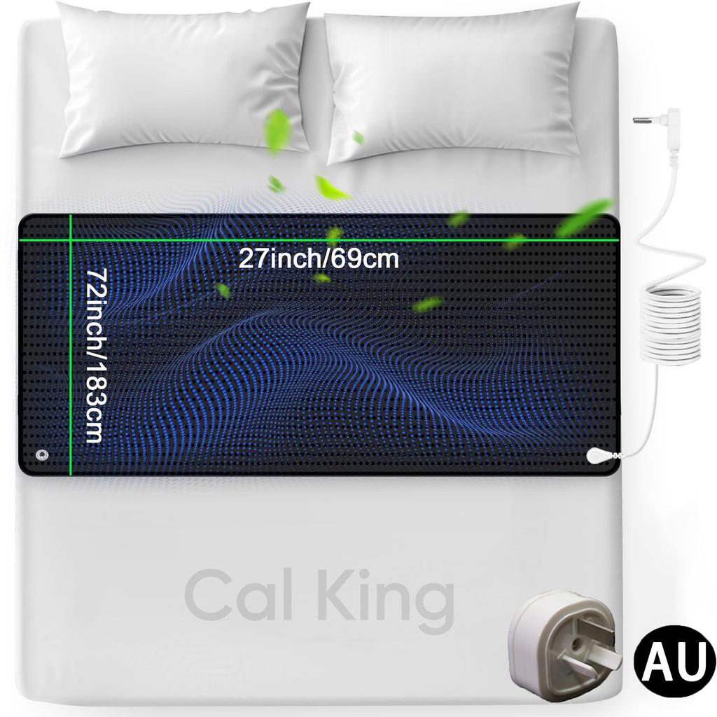 Заземляющий коврик с кожей, 27''×72'' - заземляющий коврик для помещений для лучшего сна, снятия боли и стресса, в комплект входит заземляющий шнур