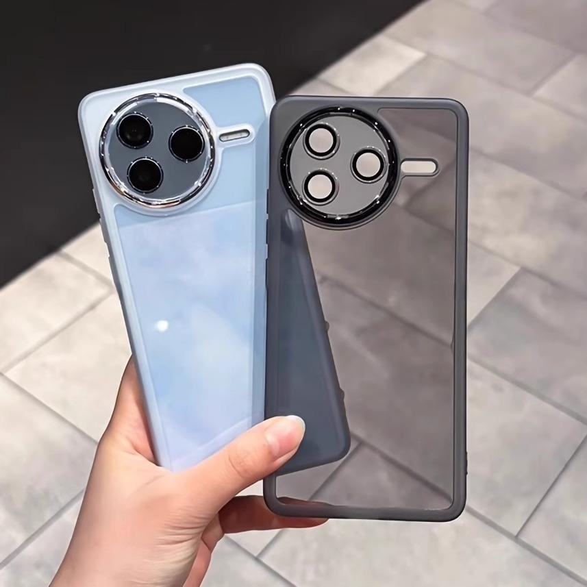 Applicable to Redmi K80 mobile phone case electroplated Xiaomi 17Pro Max lens film frame 15 all-inclusive anti-drop protective case