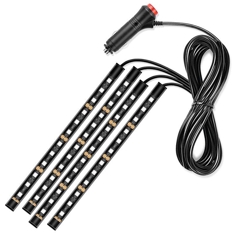 Монохромные светодиодные фонари для ног автомобиля - декор интерьера Ambient (Варианты «один к четырем»/«один к двум»)