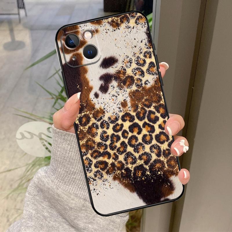 Роскошный чехол с леопардовым принтом для iPhone 17 Air 16 15 14 13 11 12 Pro Max Plus 12 13 Mini 16e 17 Pro Max Задняя крышка