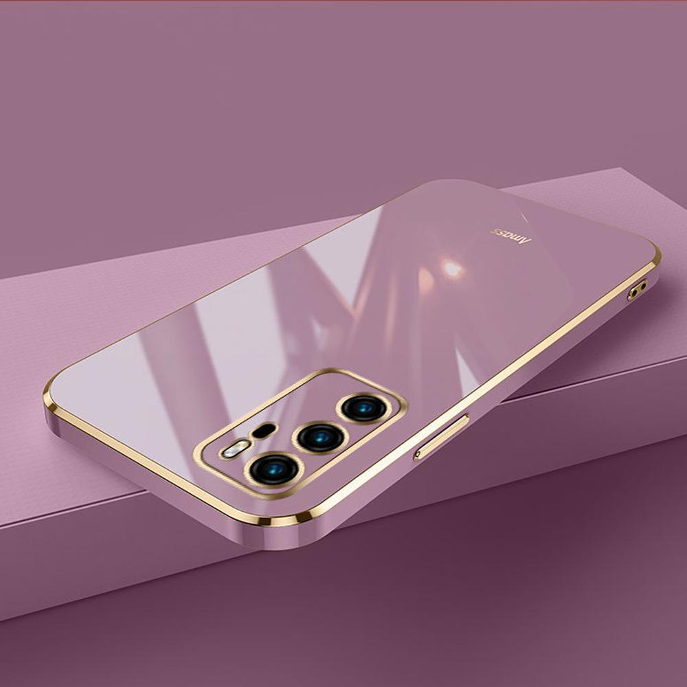 Для Huawei P40 Чехол Роскошный Квадратный Гальванизированный ANA-AN00, ANA-TN00, ANA-NX9, ANA-LX4 Чехол для Телефона Ударопрочная Силиконовая Задняя Крышка Fundas