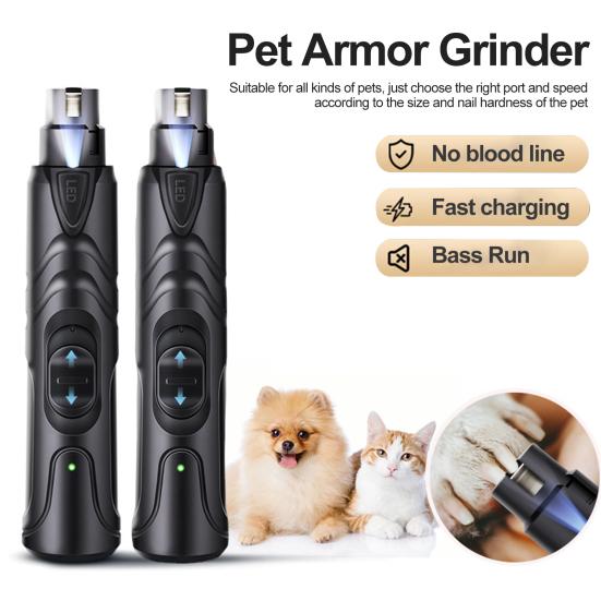 Шлифовальный станок, тихий, мощный, электрический триммер для ногтей с регулируемой скоростью и светодиодной подсветкой для всех