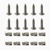 Self Tapping Screws Metal Fastener Clip for Car Motorcycle U-Type Clip with Screw Anti-rust Protection Clip Screw Iron Sheet Kit