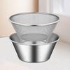 Stainless Steel Colander with Mixing Bowl Set Kitchen Strainer Fruit Washing