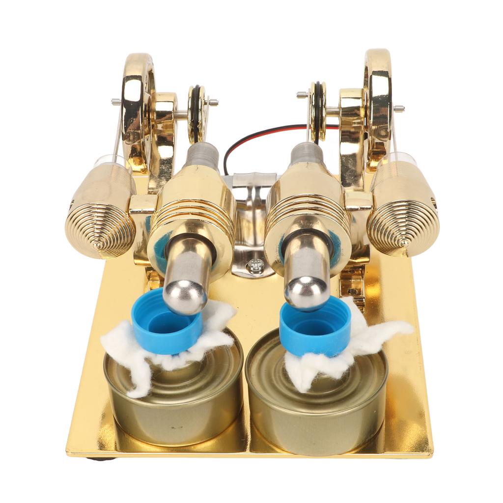 Hot Stirling Engine Golden Color Easy Assembly Stainless Steel Stirling Engine Model for Teachin