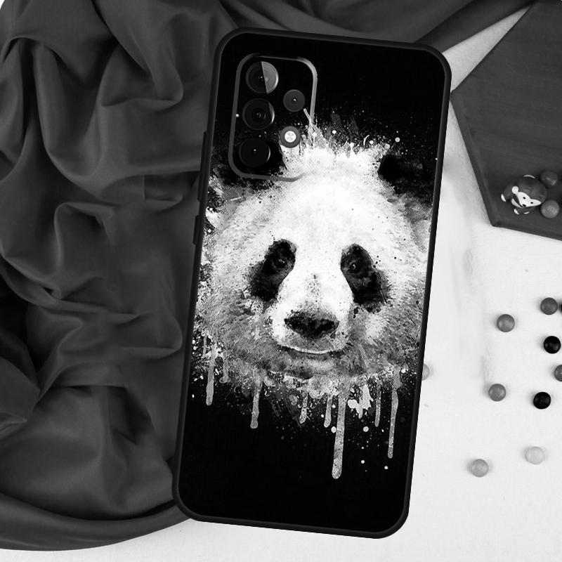 Мультяшный Милый Медведь Панда Для Samsung Galaxy A15 A55 A53 A33 A35 A22 A32 A52 A54 A34 A14 A56 A36 A26 A16 A05 A06 Чехол