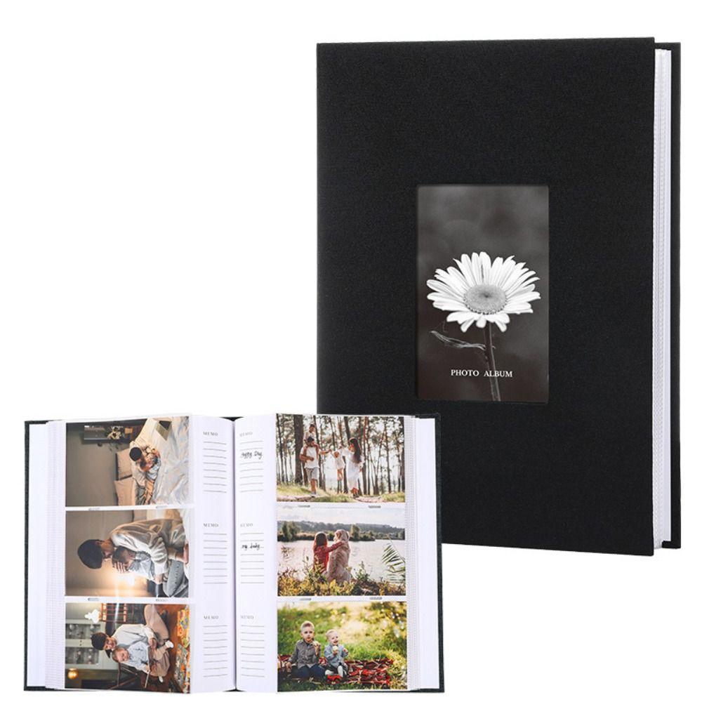 6in Linen Cover Photo Album Interleaf Type 200/300Pics Large Scrapbook Album Gift 100 Pages Memory Book Baby Growth