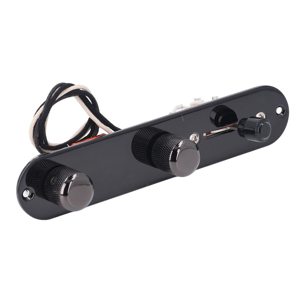 Загруженная гитарная панель управления с предустановленным 3-позиционным переключателем для деталей электрогитары Telecaster черного цвета