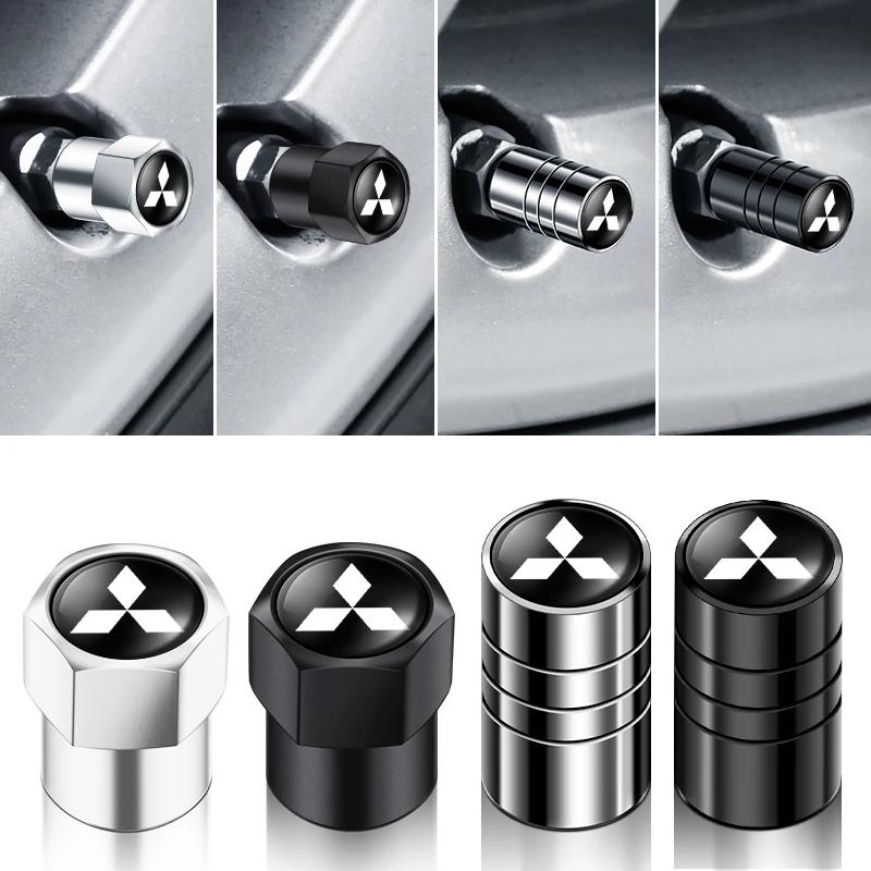 cxlqbm1 4pcs Car Wheel Air Valve Stem Cover Caps For MITSUBISHI Lancer EX 10 Lancer X Outlander ASX Colt Pajero Sport Car Accessories