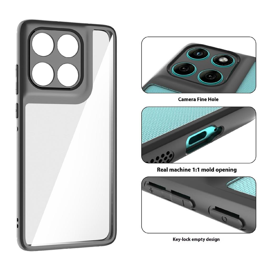 For Motorola Edge 60 5G/60 Fusion 5G Case Shockproof PC + TPU Clear Back Phone Cover