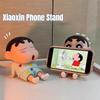 Crayon Shin Chan Anime Lazy Phone Holder Tablet Stand Desktop Ornament Collectible Figure Doll Gift For Anime Fans And Kids