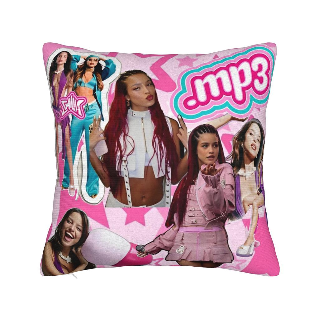 Emilia Music Square Pillow Covers Polyester Home Cushion Cover Cool Decor Pillow Cover 4545