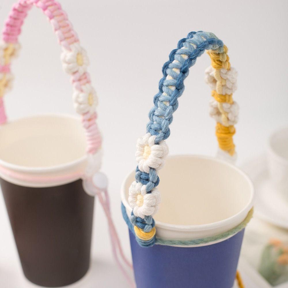 Coffee Milk Tea Cup Strap Water Bottle Handle Leakproof Packaging Strap Cup Carrying Strap