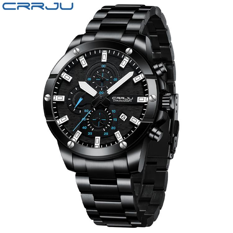 CRRJU-2296 Men's Watch Casual Business Fashion Personality Watch Men's Watch Student Watch Simple Calendar