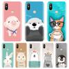 Розовый Свинья Кот Медведь Кролик задняя крышка для Xiaomi Mi 5 5C 5S 5X 6 6X Plus Мягкий силиконовый чехол для телефона Xiaomi Mi A1 A2 8 SE Lite