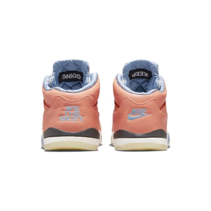 DJ Khaled x Air Jordan Jordan 5 Retro TD We The Best - Crimson Bliss Детские кроссовки Оранжевый Молочный-Синий Парус DV4981-641