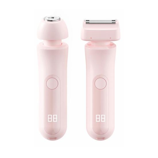 Double Heads Women Electric Shaver USB Rechargeable Waterproof Portable Face Body Bikini Area Arm Leg Hair Removal Epilator Razor Trimmer